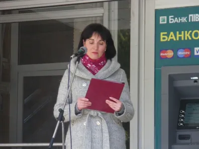 Зав.відділом НТБ Суровенко Г.Ф. під час виступу