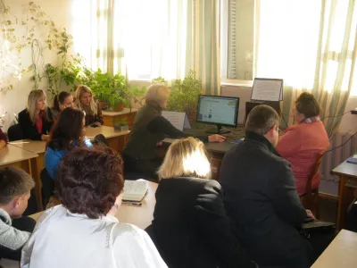 Директор Т. Притуляк представляє сайт НТБ