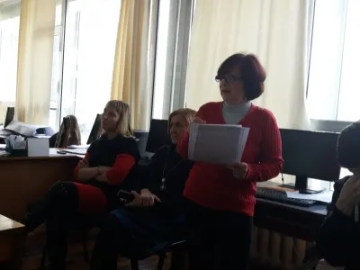 Виступ гол. бібліотекаря Л. Андронік