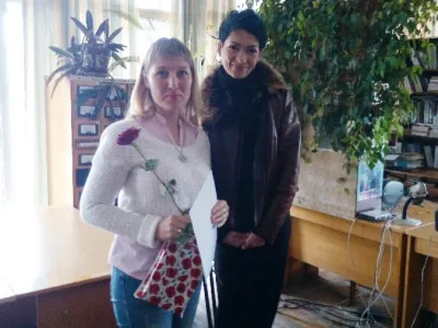 Почесна грамота Лілії Криштафович від ректорату університету
