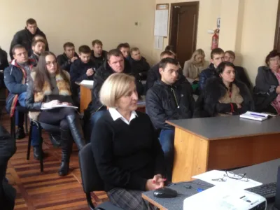 Учасники заходу - університетські аспіранти