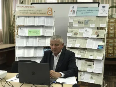 Перший проректор Володимир Грабко з вітальним словом