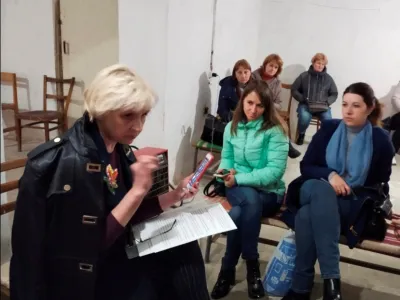 Олена Слободянюк і Бібліотека в укритті